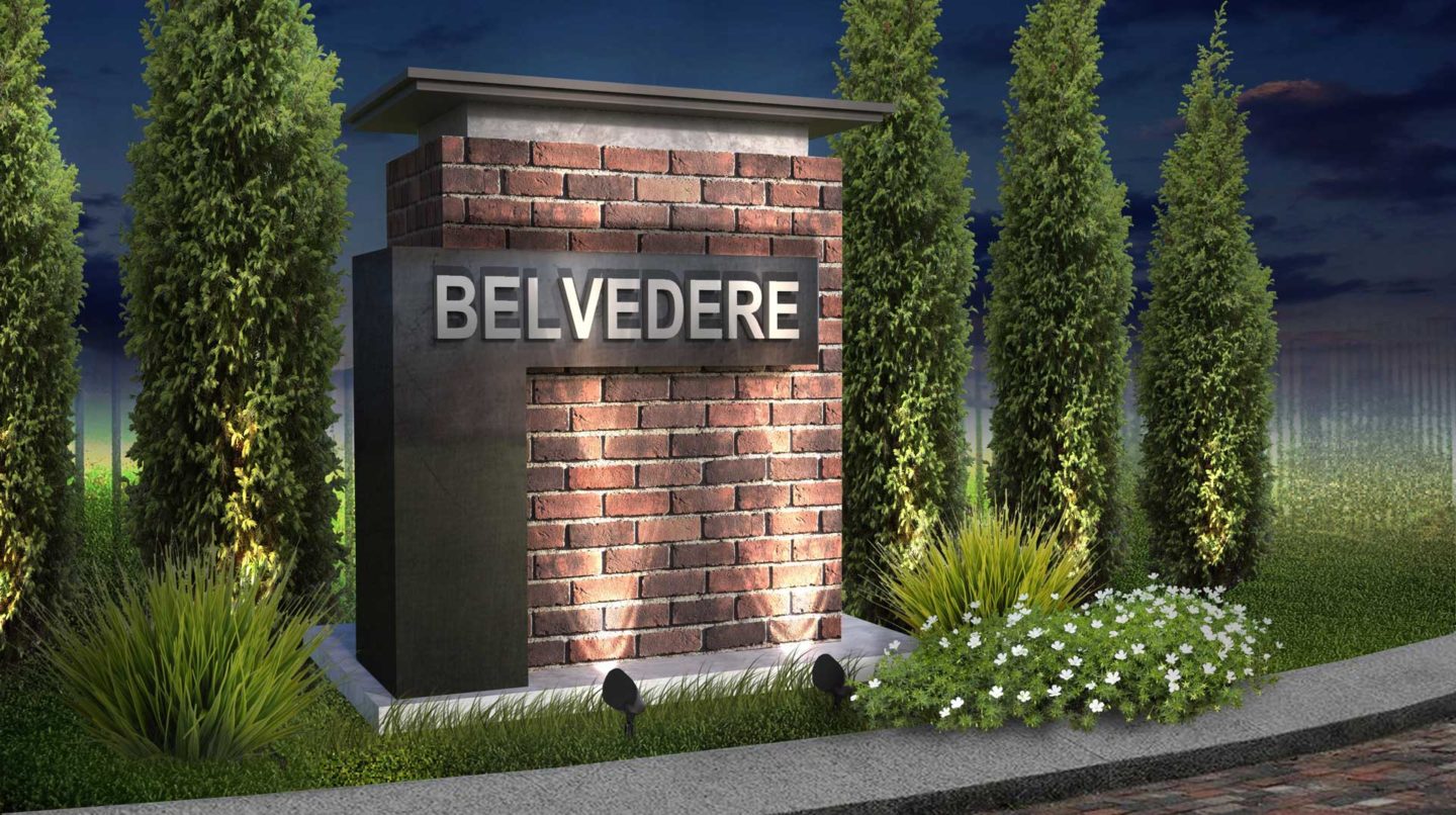 Belvedere--Signage The Belvedere Roseville - Sign